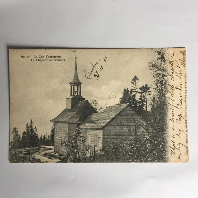 Le Cap Tourmente La Chapelle au Sommet Carte Postale Postcard