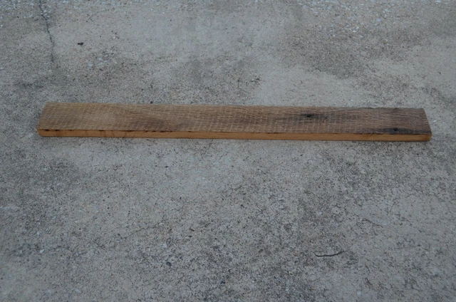 Reclaimed 100+ Year Oak Old Wood Board 35 7/8" x 3 1/2" x 1" Weathered Plank