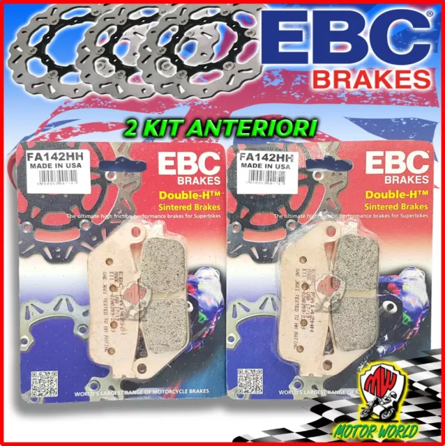 Kit Pastiglie Freno Anteriori Ebc Hh Sinterizzate Honda Cb 650 F Abs 2017 2018