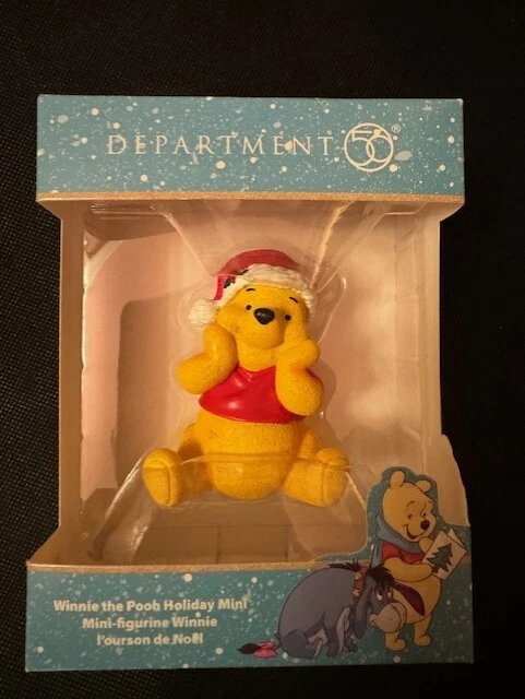 Figurine Disney Winnie L'Ourson 10 Cm – Édition De Noël, Neuve Sous Emballage