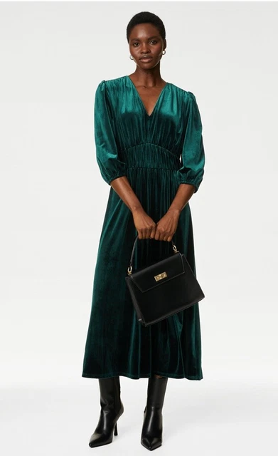 Marks and spencer deals teal dress