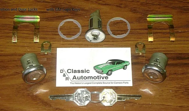 Lock Set Ignition/ Door GM Key 11pc Kit Camaro Chevelle Nova Impala Pickup locks