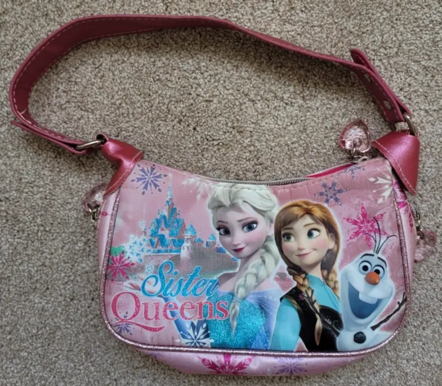 Beautiful Frozen Sister Queens Elsa Anna Princess Kids Girls Handbag
