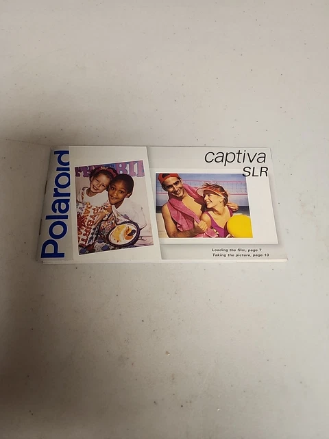Folleto de instrucciones para cámara réflex U6 Polaroid Captiva C25