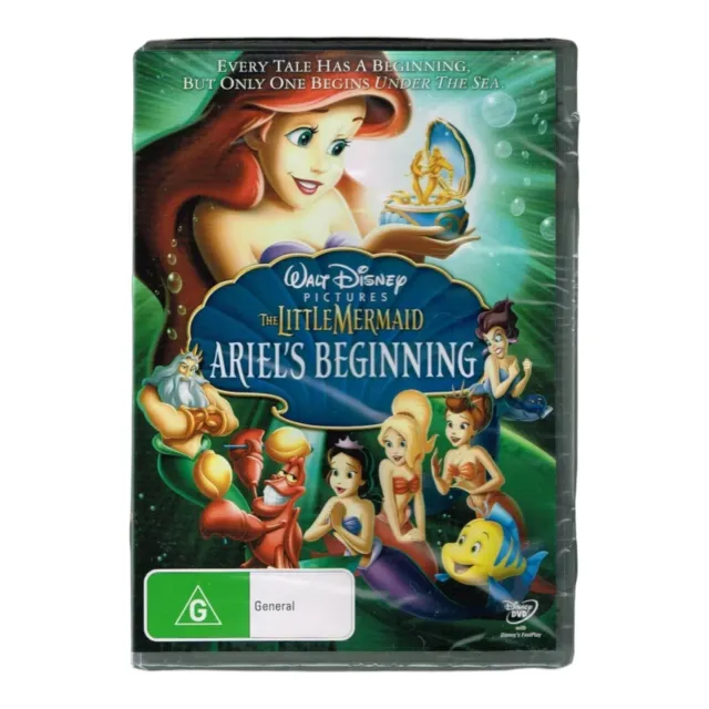The Little Mermaid - Ariel's Beginning (2008, DVD, Rgn4) Jodi Benson, SEALED