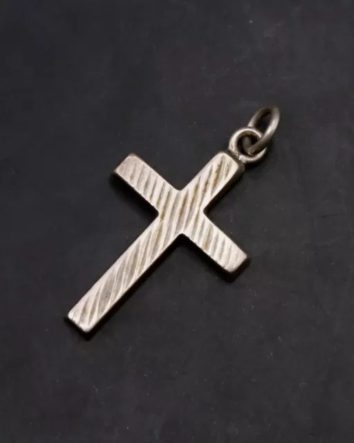 Vintage/Antique Sterling 925 Silver Cross Pendant. Religious. 🇬🇧 Free UK P&P