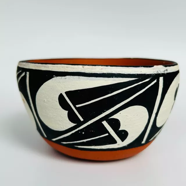 Santo Domingo Pueblo SDP Native Art Pottery Bowl Signed
