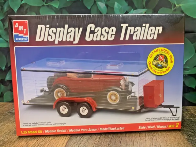 Sealed Model Kit Amt Display Case Trailer #8216 Scale 1:25