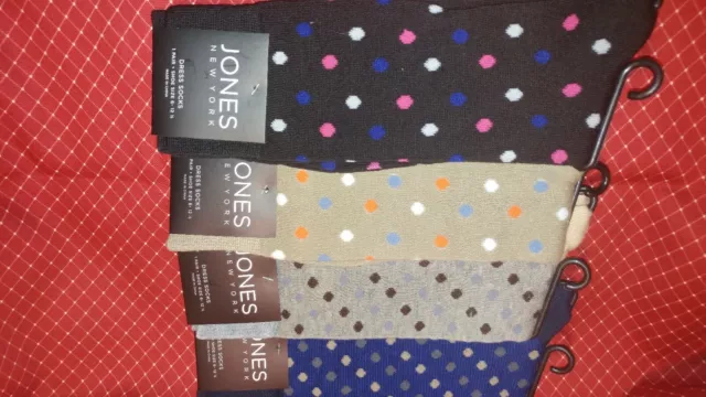 Mens "Jones New York Dress Socks" -- Lot Of 4 Pair -- New With Tags
