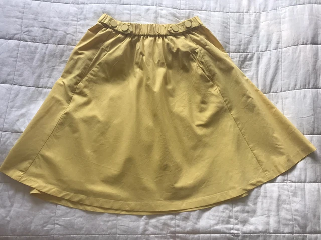 Jupe Femme Zara Jaune - Taille S - Occasion Très Bon état - Longueur Genoux