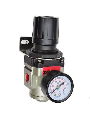 BSP 1/2Luftfilterregler 5-60 ℃ Einstellbarer Druckreglerknopf Luftkompressorregler mit Montageanschluss 1,0 MPa Druckluft Wasserabscheider Druckminderer 