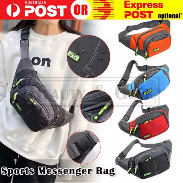 Unisex Waterproof Running Belt Bum Waist Pouch Fanny Pack Camping Sport Hiking