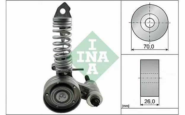 INA Galet tendeur (courroie d'accessoire) pour OPEL CORSA MERIVA 533 0085 30