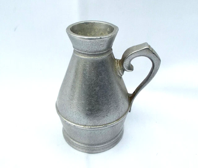 Vintage RWP Wilton Armetale Columbia PA Pewter Small Handled Jug Vase 5"