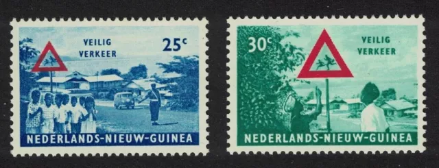 Neth. New Guinea Road Safety Campaign 2v 1962 MNH SG#79-80