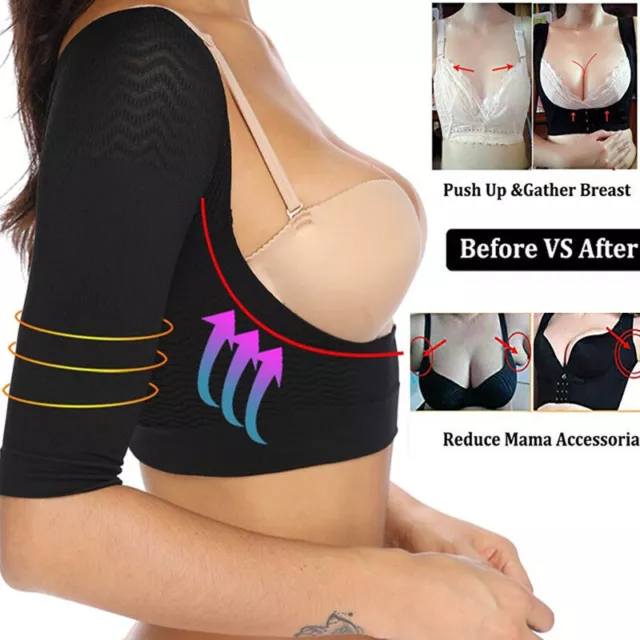 Lady Upper Arm Shaper Compression Sleeves Posture Corrector Tops Arms Shapewear