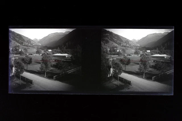 France 1931 Montagne Photo Stereo L10n15 Plaque verre Vintage NEGATIF