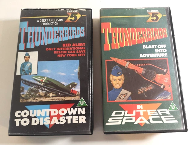 Countdown To Disaster THUNDERBIRDS, COUNTDOWN TO Disaster & In Outer Space Retro VHS Videos £ ...