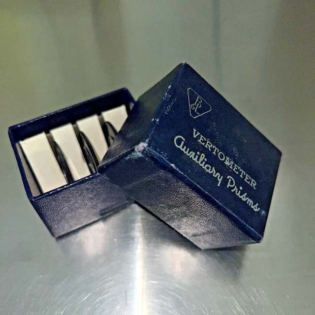 Baush & Lomb Vertometer Auxilary Prism Set, 3, 6, 9 diopters 21-65-90 Prism Set