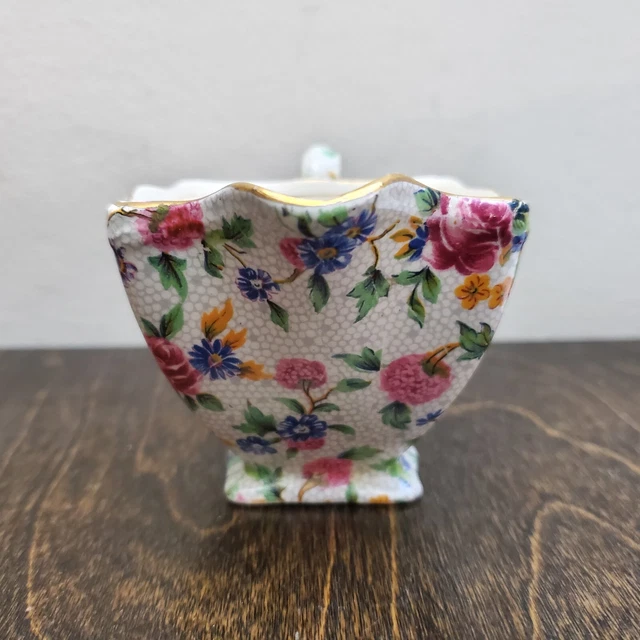 Royal Winton Grimwades Old Cottage Chintz Ascot Creamer Circa 1930s Pre 1960 Vtg 4