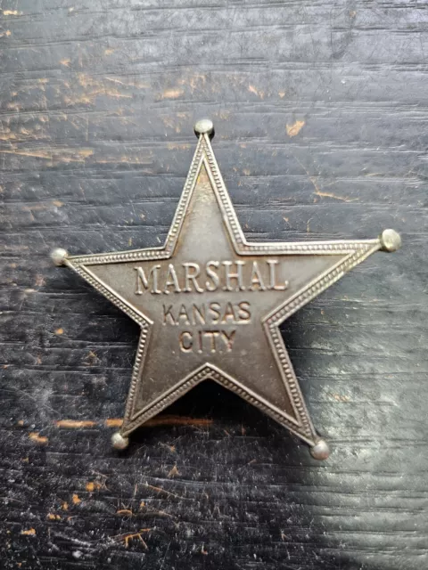 Obsolete KANSAS CITY Deputy US Marshal Badge. Hallmarked Pettibone