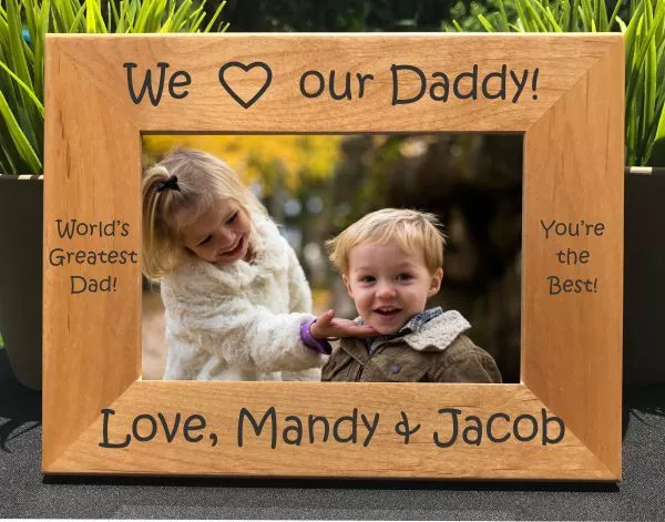 Personalized Engraved // I Love my Daddy // Picture Frame