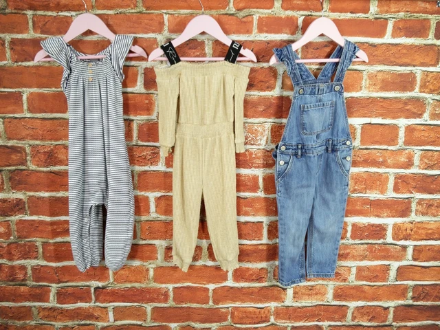 Baby Girls Bundle Age 18-24 Months Gap R Island Next Dungaree Romper Denim 92Cm