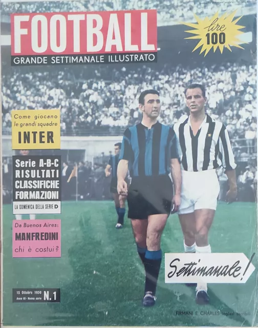 Rivista Football1959 Numero 1 Firmani, Charles