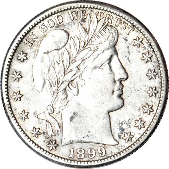1899-S 50C Barber Half Dollar AU K17092