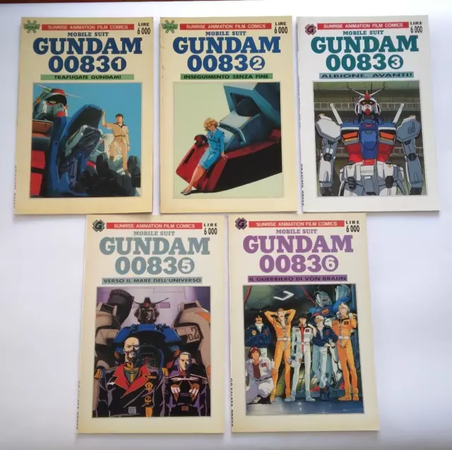 Mobile Suit Gundam 0083 Anime Comics Granata  Sunrise Vol,1,2,3,5,6 No Il N.4