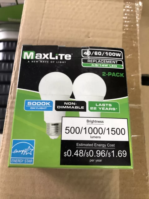 (2) LED Bulb 3 Way 40 60 100W - Replacement 4/LED -  BRAND NEW daylight 5000k!!!