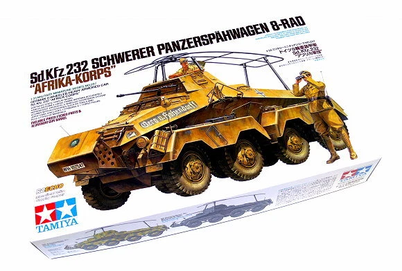 TAMIYA 35297 MILITARY Model 1/35 Sd.Kfz.232 Schwerer Panzerspahwagen 8 ...