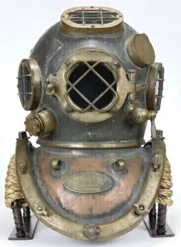 1916 U.S. Navy Mark V diving helmet~ Antique Mark V Marine Scuba Heavy Divers