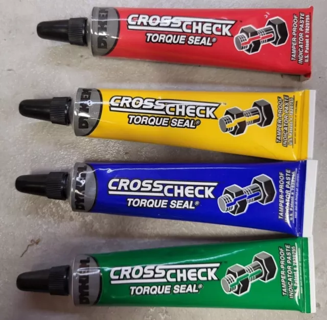 DYKEM CROSS CHECK TORQUE SEAL 3 Pack WHITE, YELLOW, GREY Indication Paste