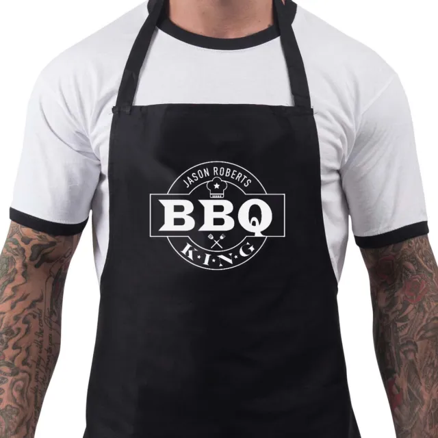 BBQ King Personalised Name Mens Fathers Day Novelty Grandad Gift Present Dad