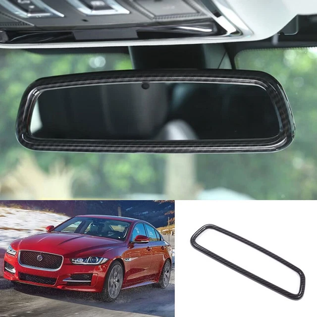 For Jaguar XE 2016-2019 Carbon Fiber Interior Rearview Mirror Cover Frame Trim