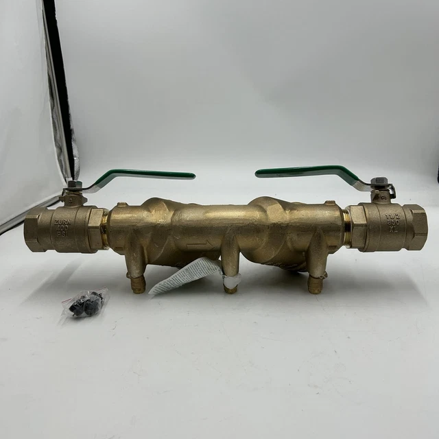 Zurn 1-1/2" 950XLT2 Wilkins Double Check Valve Backflow Preventer 1.5" Lead Free