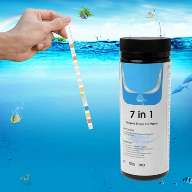 Kit de test essentiel pour propriétaires d'aquariums 50 pièces bandelettes de