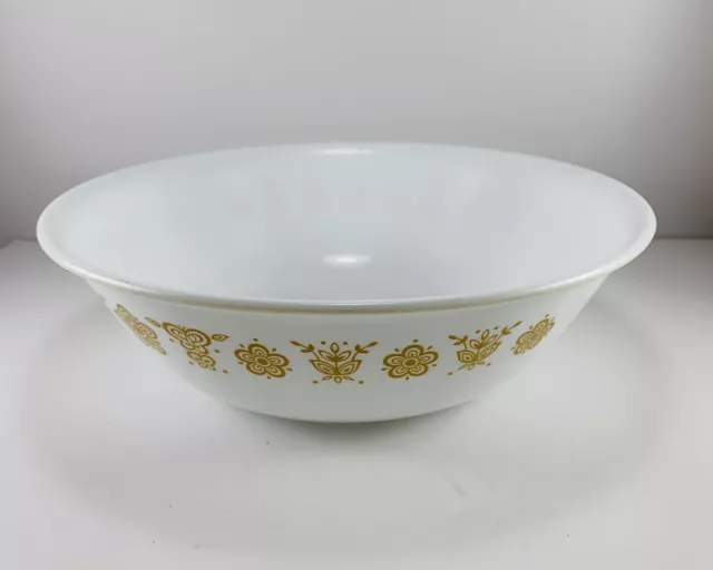 Corelle Corning Butterfly Gold 8 1/2" Round Vegetable Serving Bowl