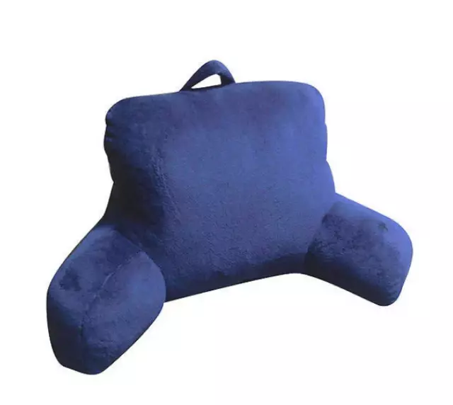 Plush Backrest Pillow Bed Cushion Support Reading Back Rest Arms Chair Lounger