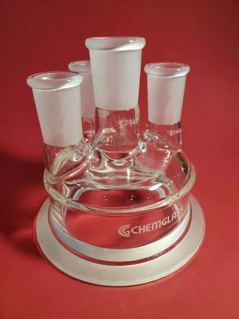 Chemglass CG-1941-01 Four Neck Reactor Reaction Vessel Lid            R14