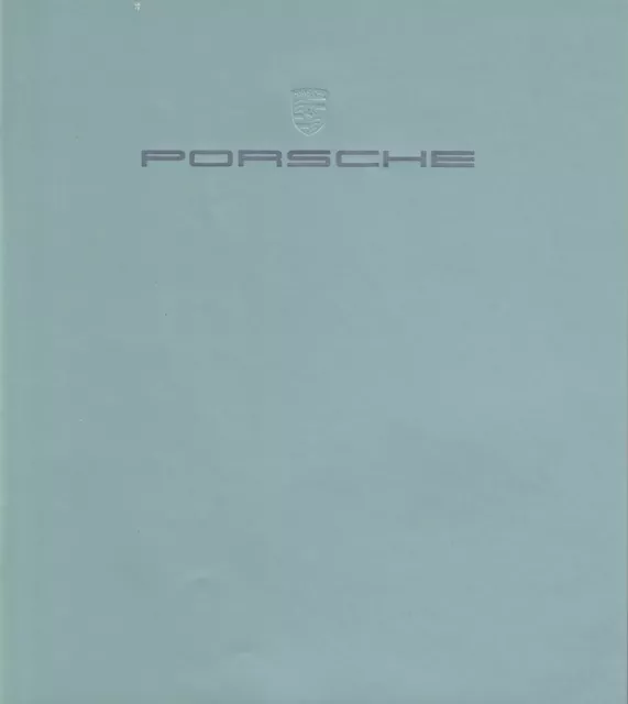 ORIGINAL Vintage 1983 Porsche Ranges Sales Brochure Book