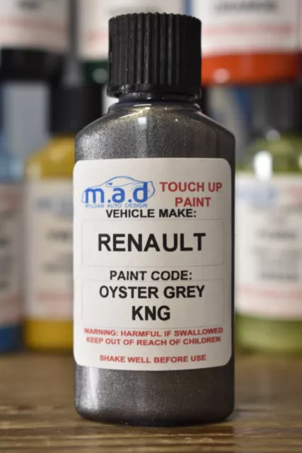 Renault Oyster Grey KNG Paint Touch Up Kit 30ML Scratch Chip Repair