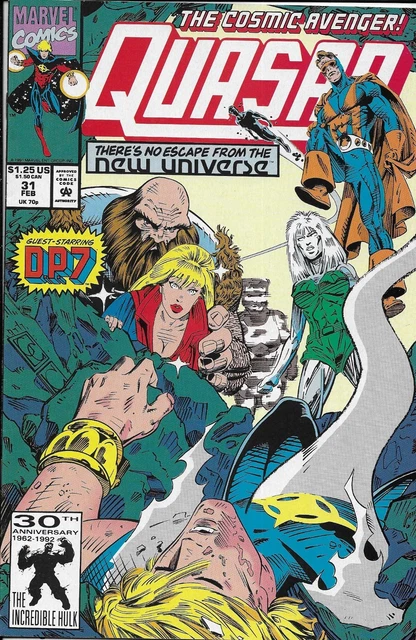 Quasar Comic 31 Cover A First Print 1992 Mark Gruenwald Greg Capullo Candelario