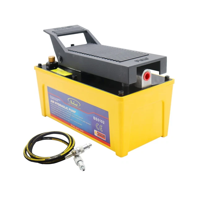 BESTOOL 10,000 PSI, 1/2 Gal Reservoir foot-operated air hydraulic pump for He...