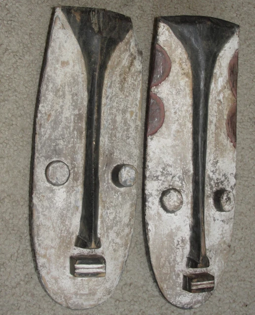2 Old African Dan Gere Tribal Mask Grebo Kran Wee Wi  Art Baule Kwele Gabon 6
