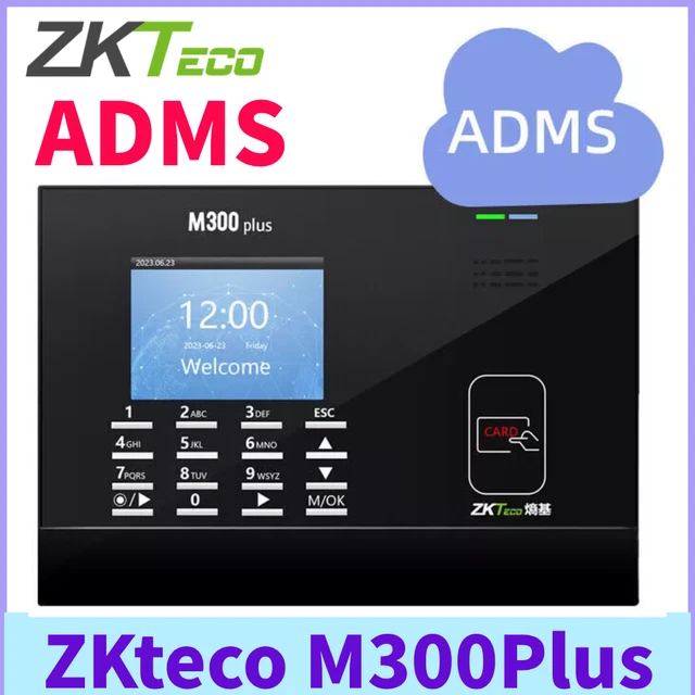 ZKTECO M300PLUS TIME Attendance Terminal Punch System Time Clock ADMS ...