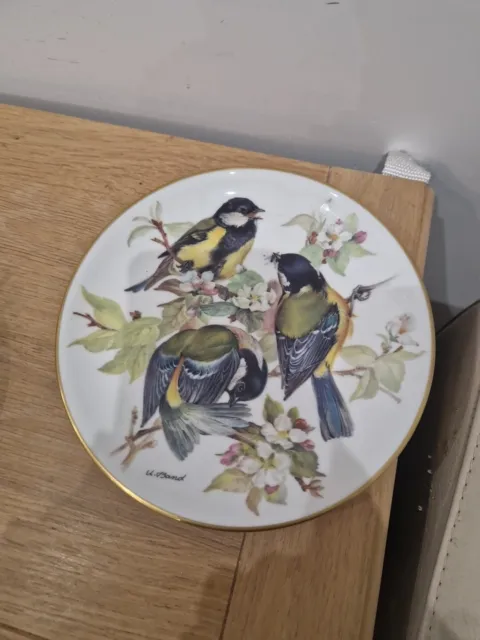 WWF Birds Tirschenreuth 1986 Decorative Plate Great Tits by Ursula Band 20cm