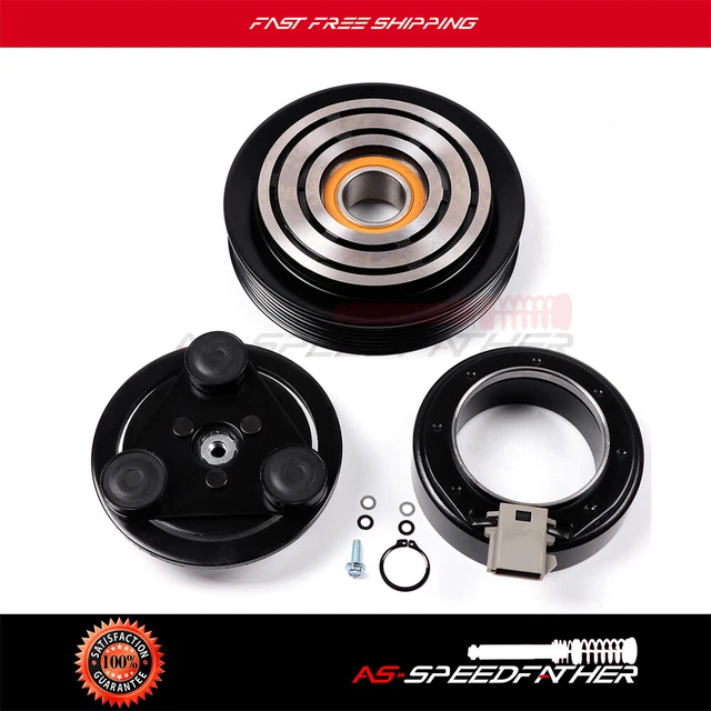 AC A/C Compressor Clutch Kit For 2001 2002 Ford  FS10 Models PV6 5.625"
