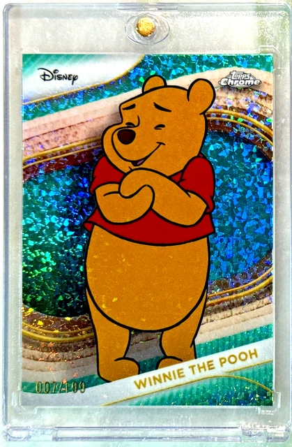 WINNIE THE POOH 2025 Topps Chrome Disney Aqua Mini-Diamonds